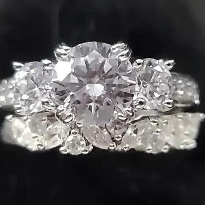 Simulated Diamond Rings Size 8