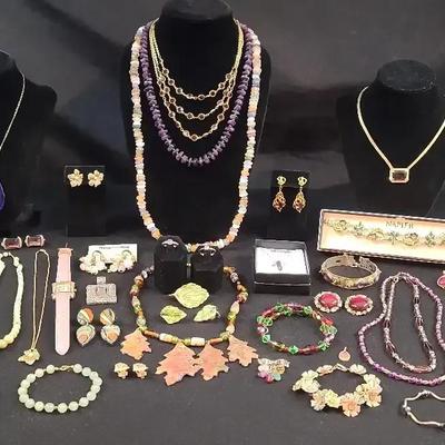 Purple And Green Themed Jewelry 