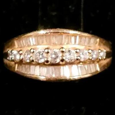 Diamond & 14K Gold Band