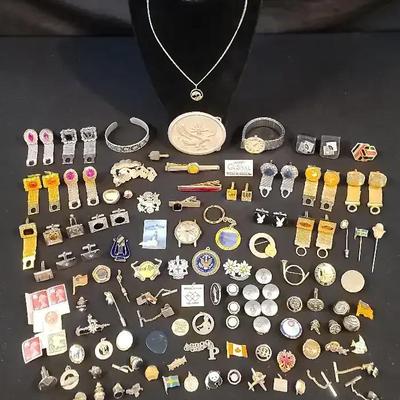 Men's Watch, Cufflinks, Buttons, Stamps And More