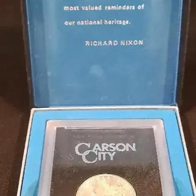 Carson City Uncirculated Silver Dollar