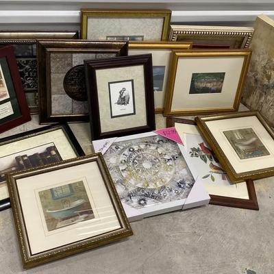 Assorted Framed Art and Wall Décor
