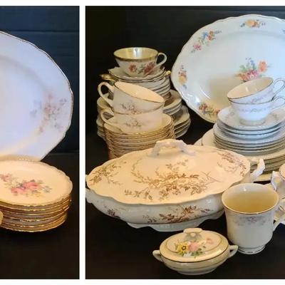Floral China Collection Featuring Noritake & Assorted Vintage Pieces