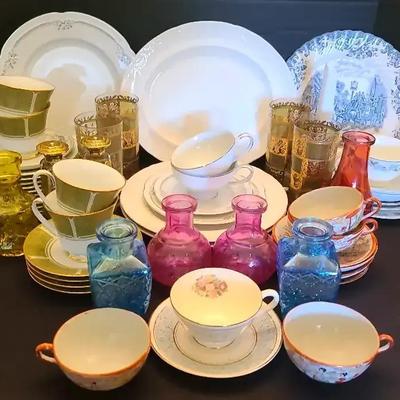 Colorful Dishware & Glassware Collection Featuring Johnson Brothers