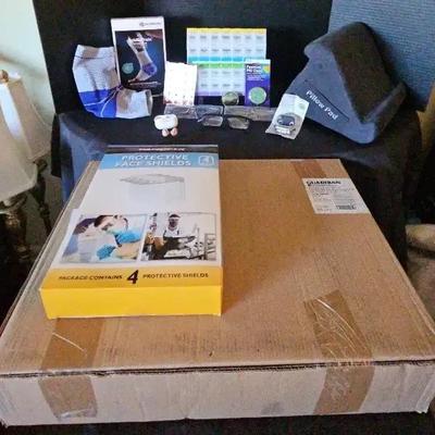 Guardian Bath Chair with Back & Arms, Plus Health & Comfort Accessories