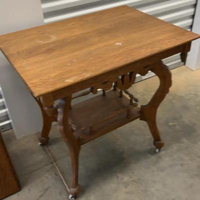 Vintage Decorative Table on Wheels