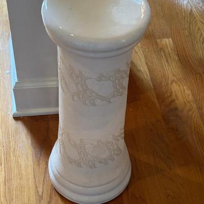 White Marble Plant Stand 