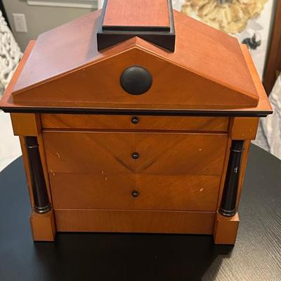 MCM Wood Jewelry Tabletop Box 