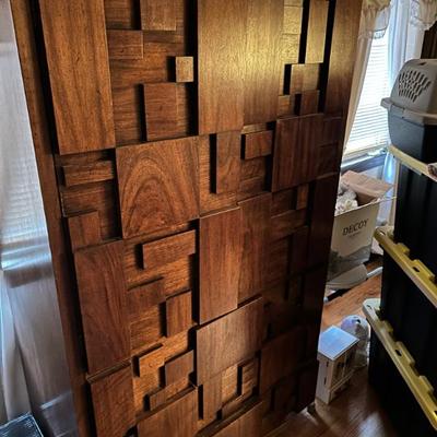 Sale Photo Thumbnail #20: Brutalist bedroom furniture armoire