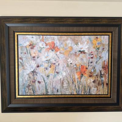 Signed Flower Painting 