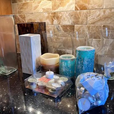 Collection of Candles & Vases