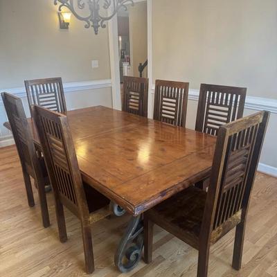 Beautiful Wooden Table and Chairs with Character