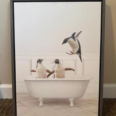 Penguins In A Bubble Bath