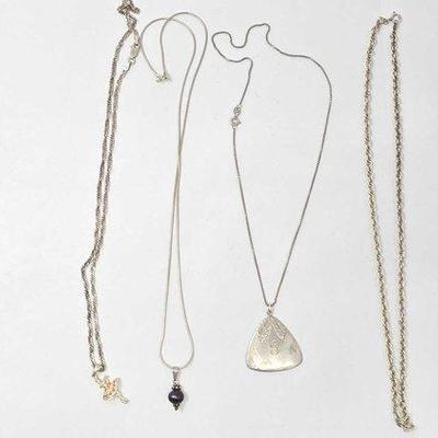 515 • sterling silver necklaces, 28.6g