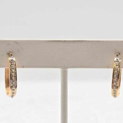 350 • 14k gold earrings, 1.3g