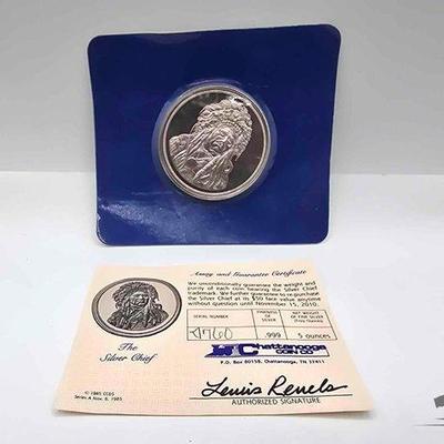 650 • the silver chief .999 silver coin