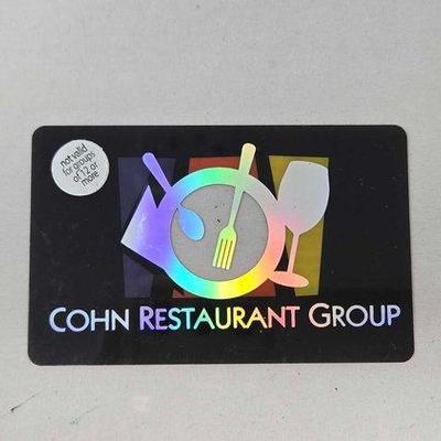 760 • $50 cohn restaurant group gift card