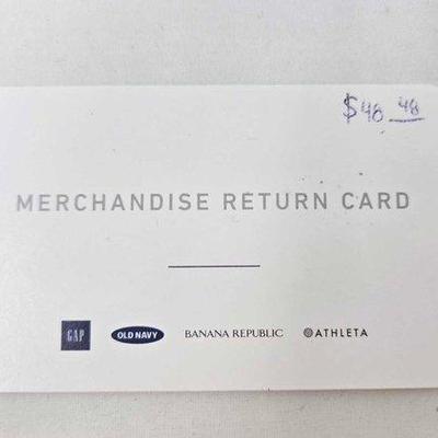 764 • $48.48 gap inc. gift card