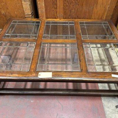 Sale Photo Thumbnail #84: 1564 • wood and glass coffee table