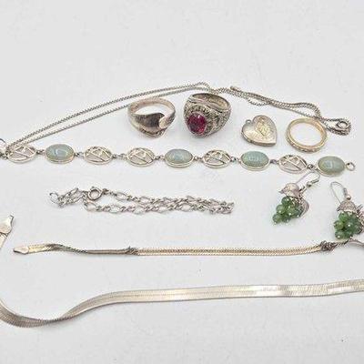 534 • sterling silver jewelry, 66.3g