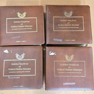 772 • (4) binders of u.s. stamp collection