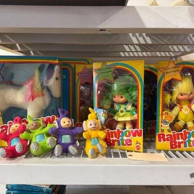 1078 • rainbow brite dolls and teletubbies toys