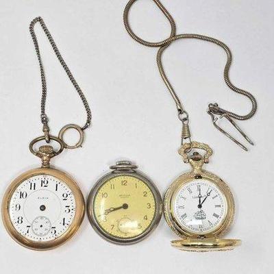 604 • (3) pocket watches
