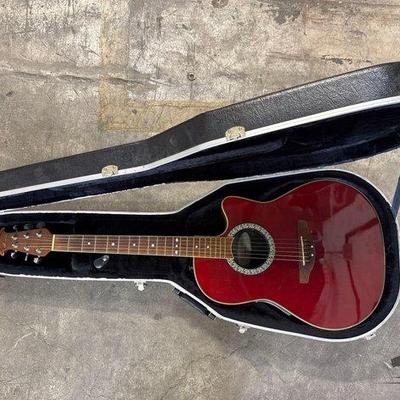 Sale Photo Thumbnail #88: 2000 • ovation celebrity 6 string acoustic electric guitar and case