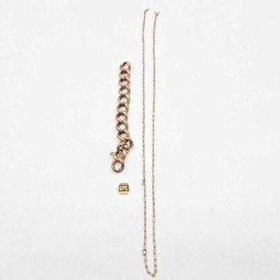 436 • 8k gold chains, 7.6g