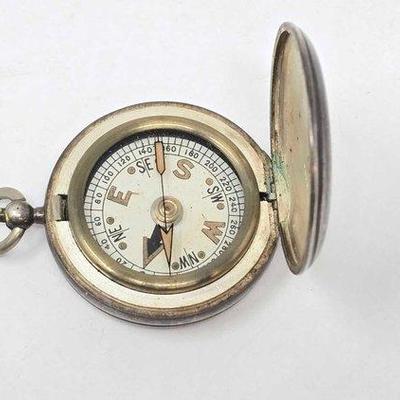 510 • sterling silver compass, 73.1g