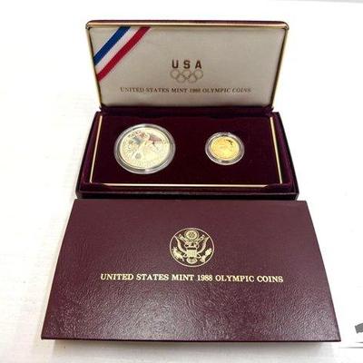 648 • united states mint 1988 olympics coins