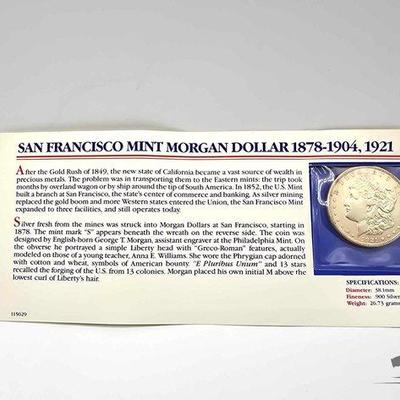 658 • morgan silver dollar