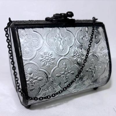 “J. Devlin” Box 515 Vintage Glass Trinket Box