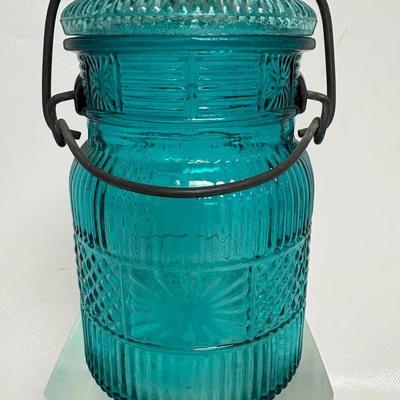 Vintage "Avon" Turquoise Glass 
