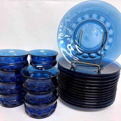 "Tiara" Exclusive Crown Imperial Blue Thumbprint Set