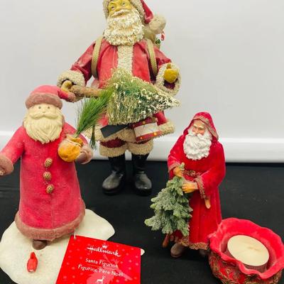 Hallmark & Clothique Vintage Santas 