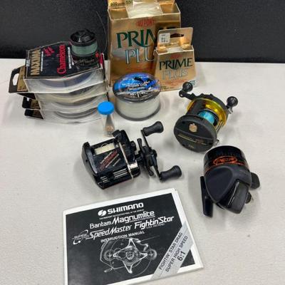 Shimano Speedmaster, ABU 5500 and R2F Fishing Reels & Line	