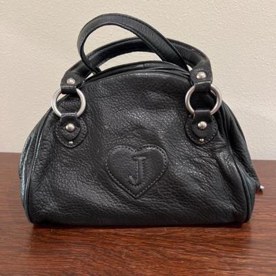 Juicy Couture Black Leather Bowler Bag