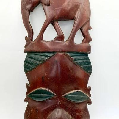 African Style Wooden Tribal Mask