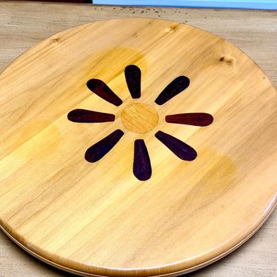 Handmade Don Meals Lazy Susan With Beautiful Wooden Inlays 