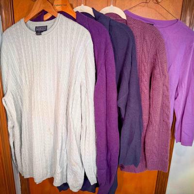 (5) Women’s Cashmere Sweaters – Mixed Brands & Sizes
