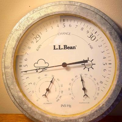 L.L. Bean Wall-Mount Weather Station – Barometer, Hygrometer & Thermometer