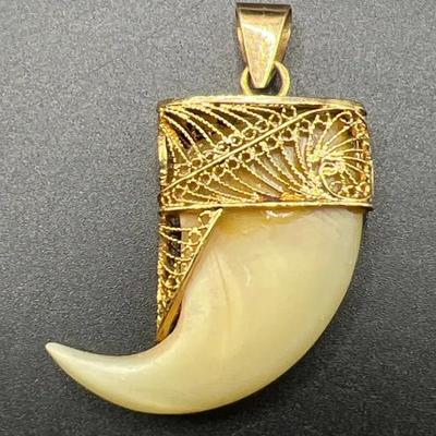 Antique 14K Gold Tiger Claw Filigree Jewelry 
