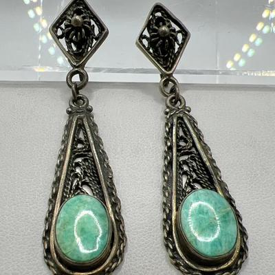 Sterling Silver Turquoise Earrings