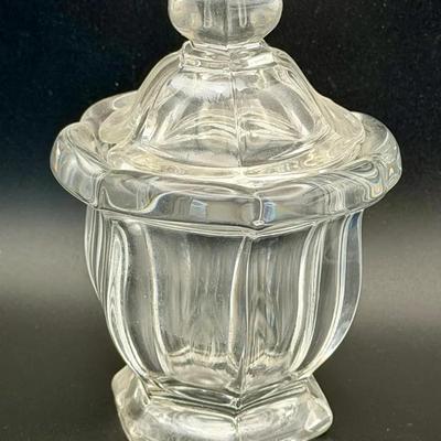 Signed Baccarat France Lidded Crystal Jar