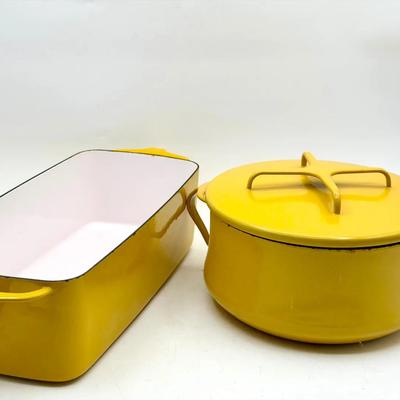 Vintage Yellow Dansk Købenstyle casserole Dish & Loaf Pan