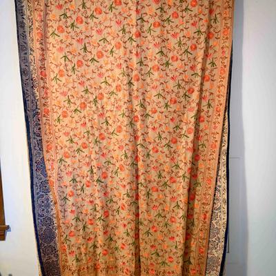 Hand-Embroidered Kashmiri Shawl/Wall Hanging