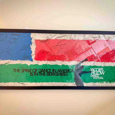 Framed Jacob’s Pillow Dance Festival Poster – 1980s – Seymour Robbins Design