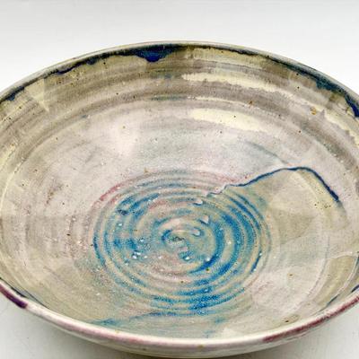 Large Signed Pottery Bowl 