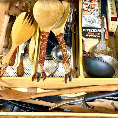 (2) Drawers Of Kitchen Utensils Mystery Lot